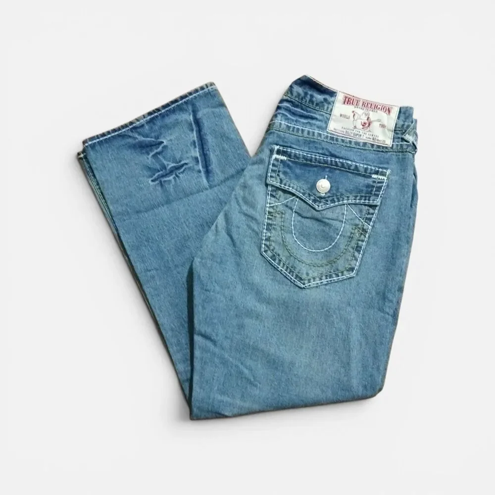 VTG True Religion Billy Super T Bootcut Flap Jeans Size 40 Deadstock USA, $319